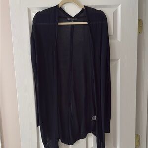 Navy Open Front Cardigan